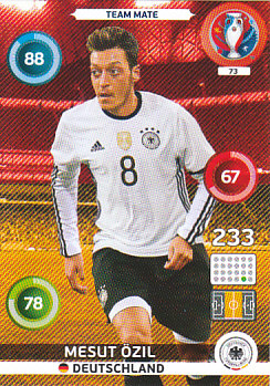 Mesut Ozil Germany Panini UEFA EURO 2016 #73